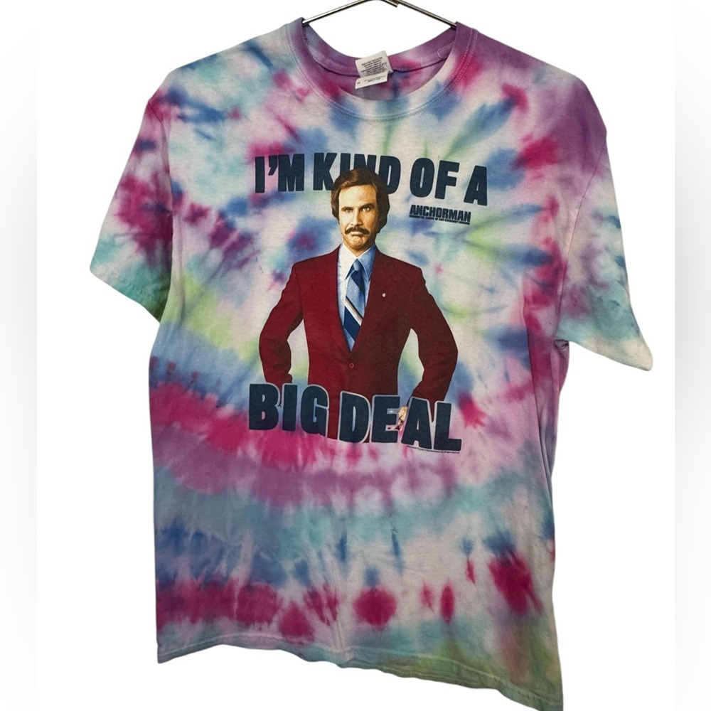 I’m Kinda A Big Deal Anchorman Movie 2013 Custom Tie Dye T-Shirt Men’s M